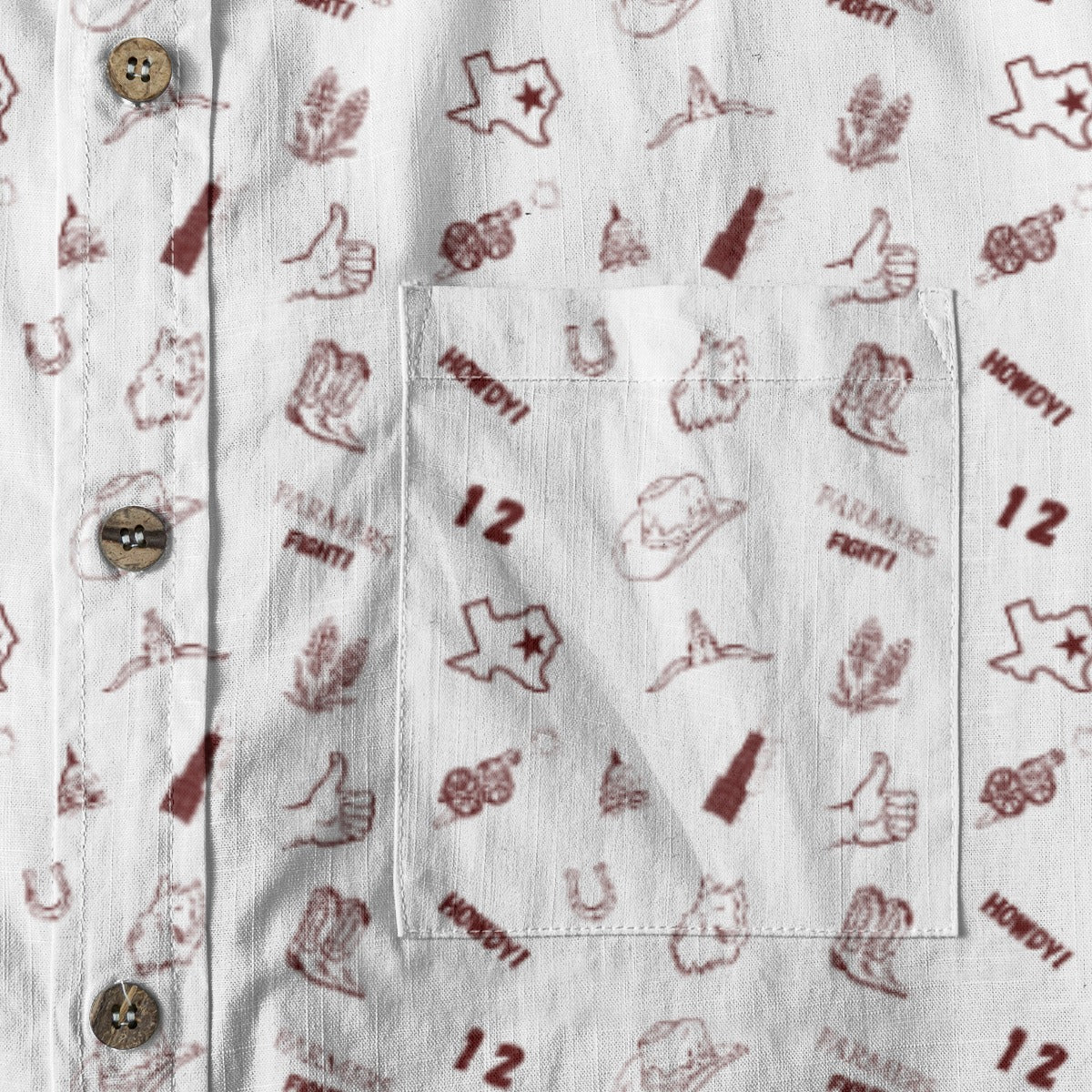 Farmers Fight White - Men's Cotton Shirt