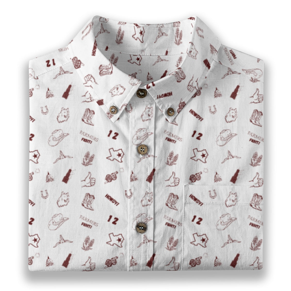 Farmers Fight White - Men's Cotton Shirt