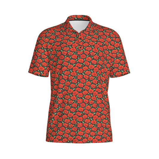 Red Poppy - Men's Polo Shirt