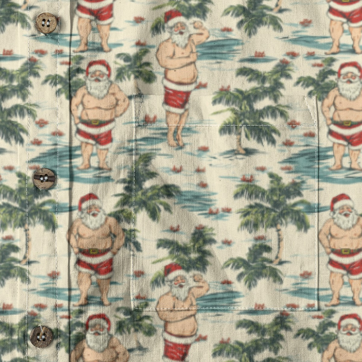 Sunkissed Santa - Men's Cotton Shirt