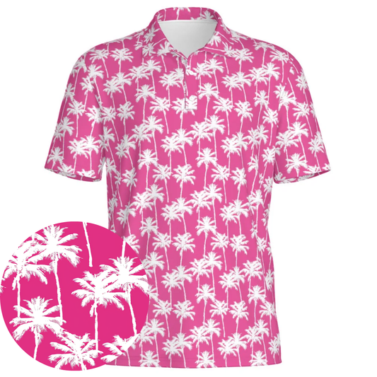 Pink Lagoon - Men's Polo Shirt