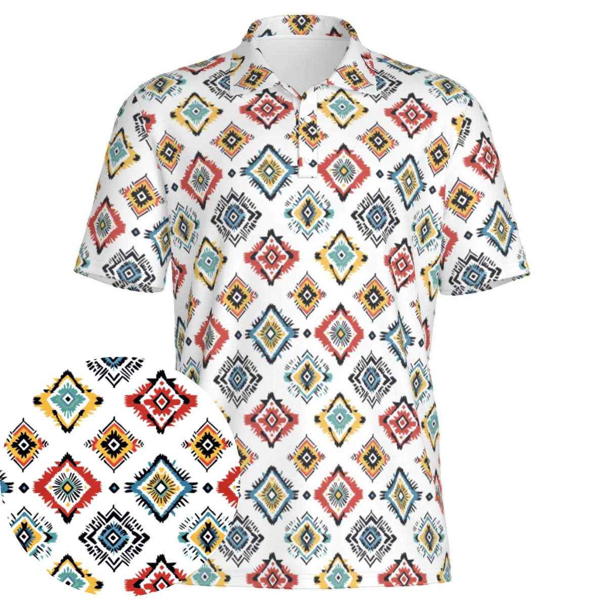 Primal Glyphs - Men's Polo Shirt
