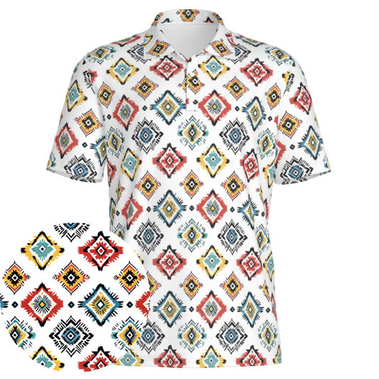 Primal Glyphs - Men's Polo Shirt