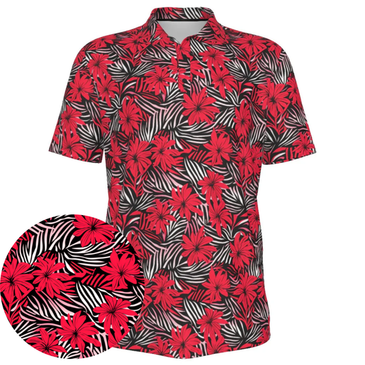 Red Hawaii - Men's Polo Shirt