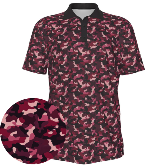 Maroon War Paint - Men's Polo Shirt