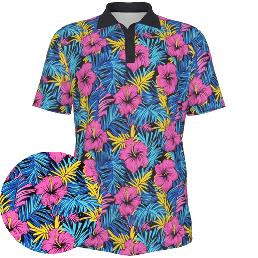 Island Blossoms - Men's Polo Shirt