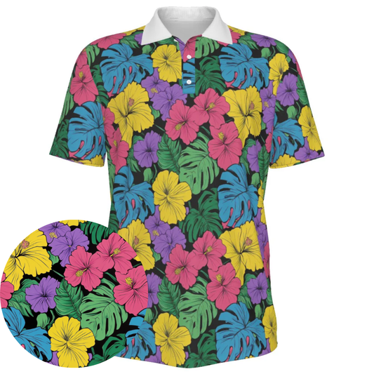 Floral Flush - Men's Polo Shirt