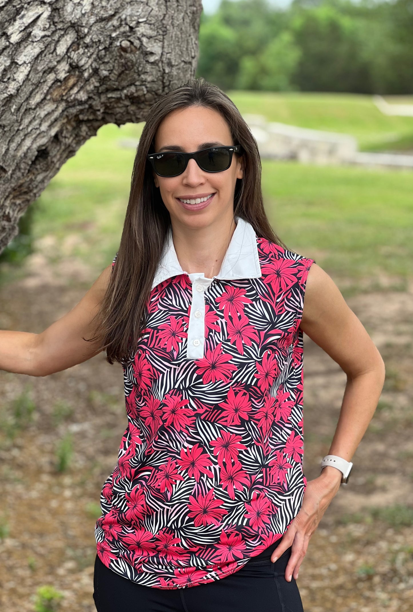 Red Hawaii - Women's Sleeveless Polo