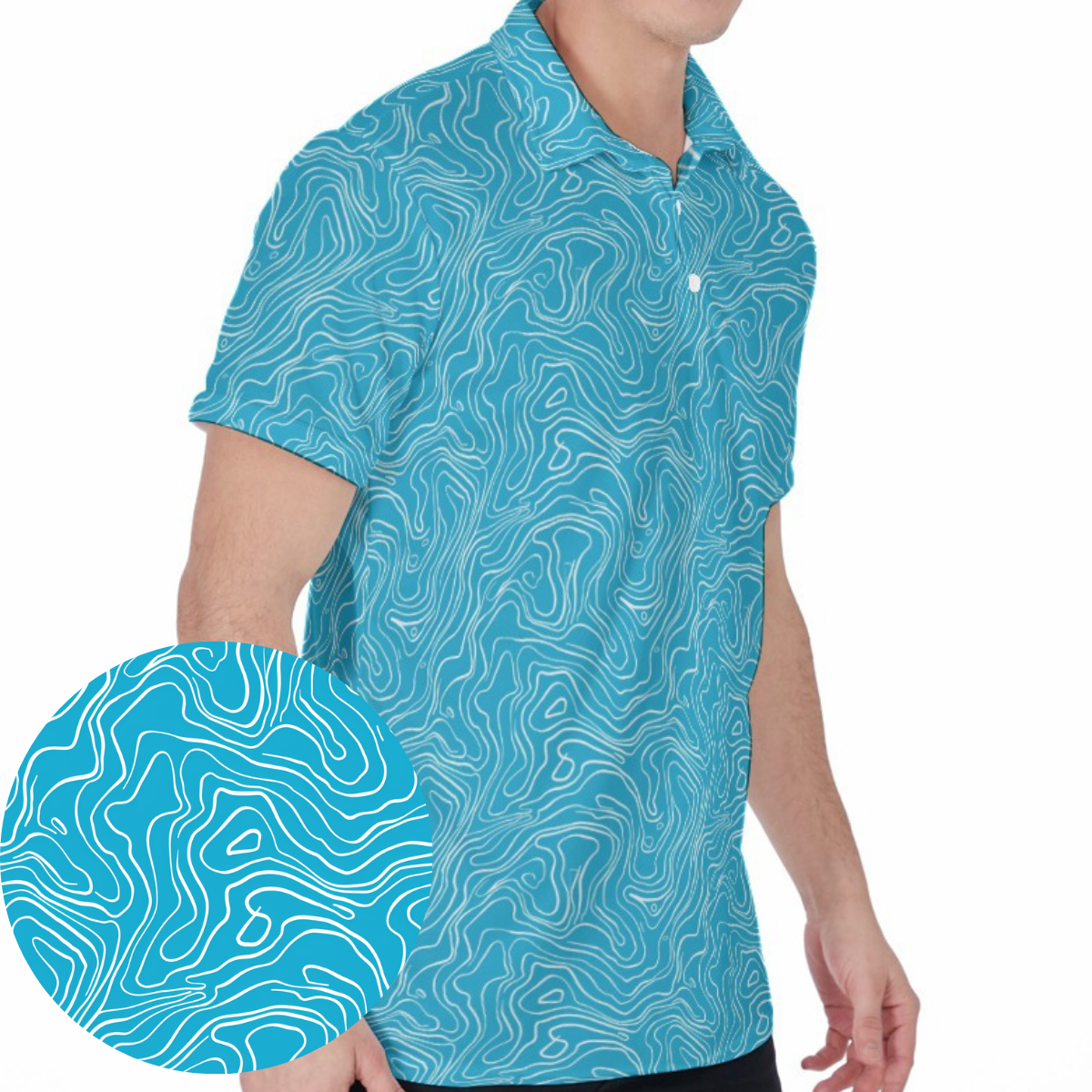 So Wavy - Men's Polo Shirt