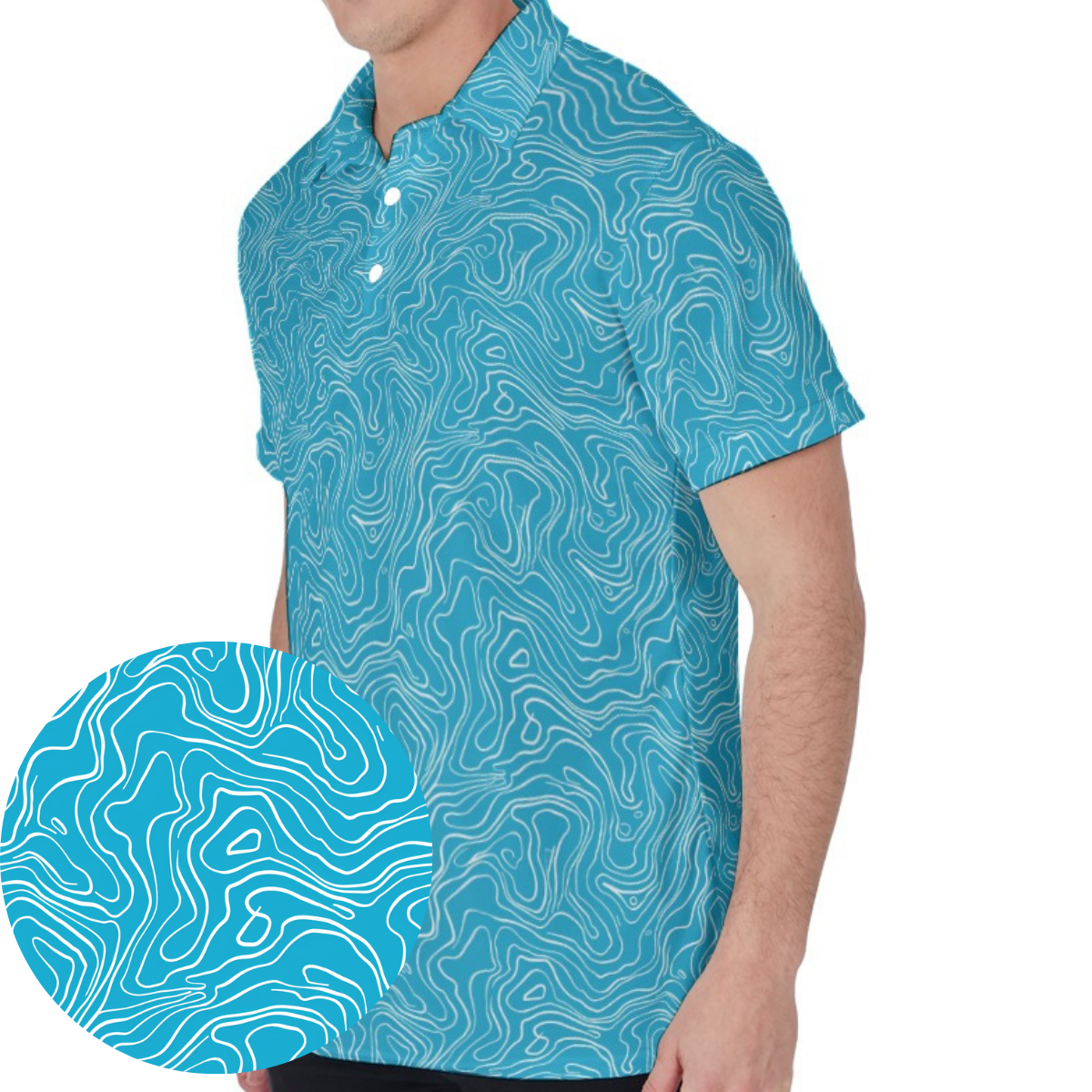 So Wavy - Men's Polo Shirt