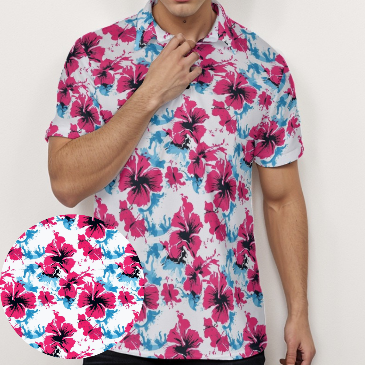 Heavenly Hibiscus - Men's Polo Shirt