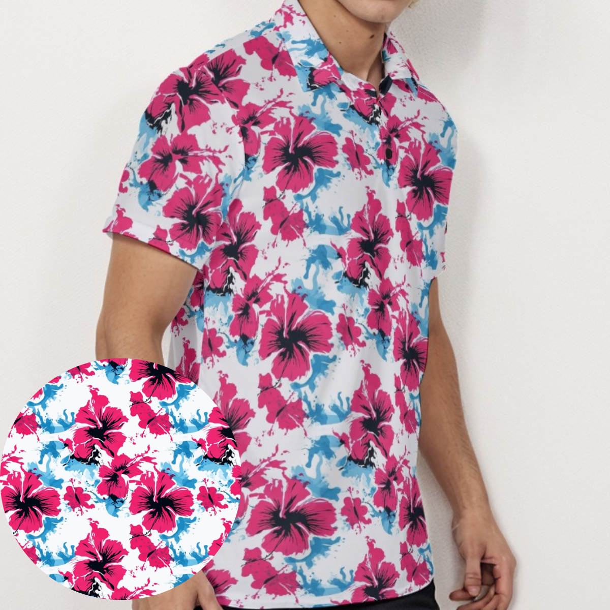 Heavenly Hibiscus - Men's Polo Shirt