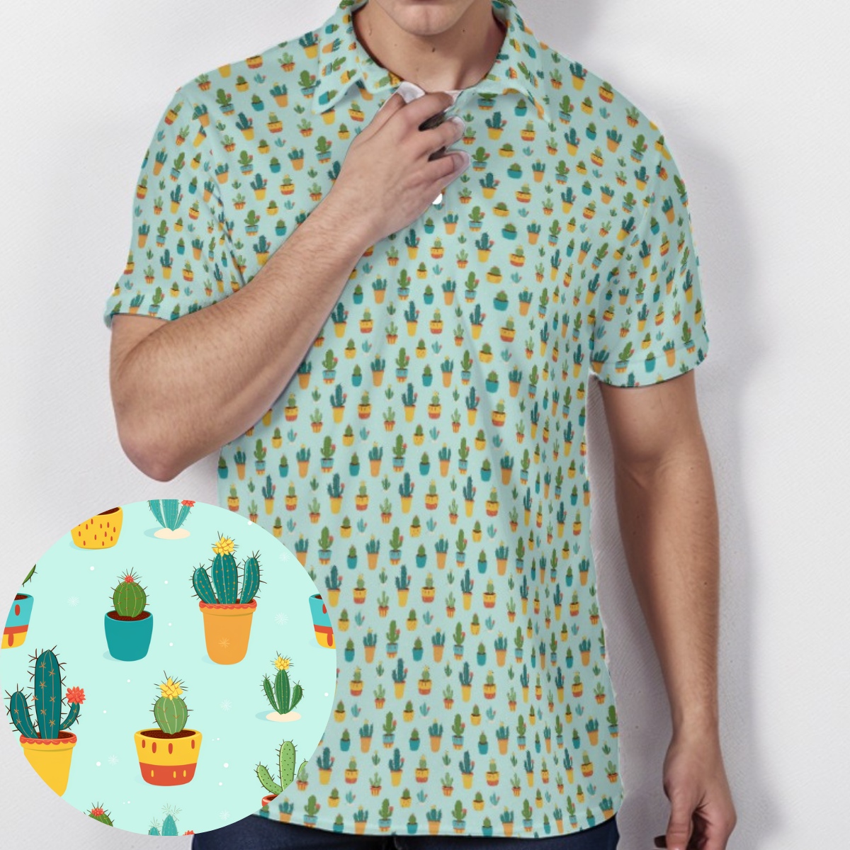 Cactus Punch Shot - Men's Polo Shirt