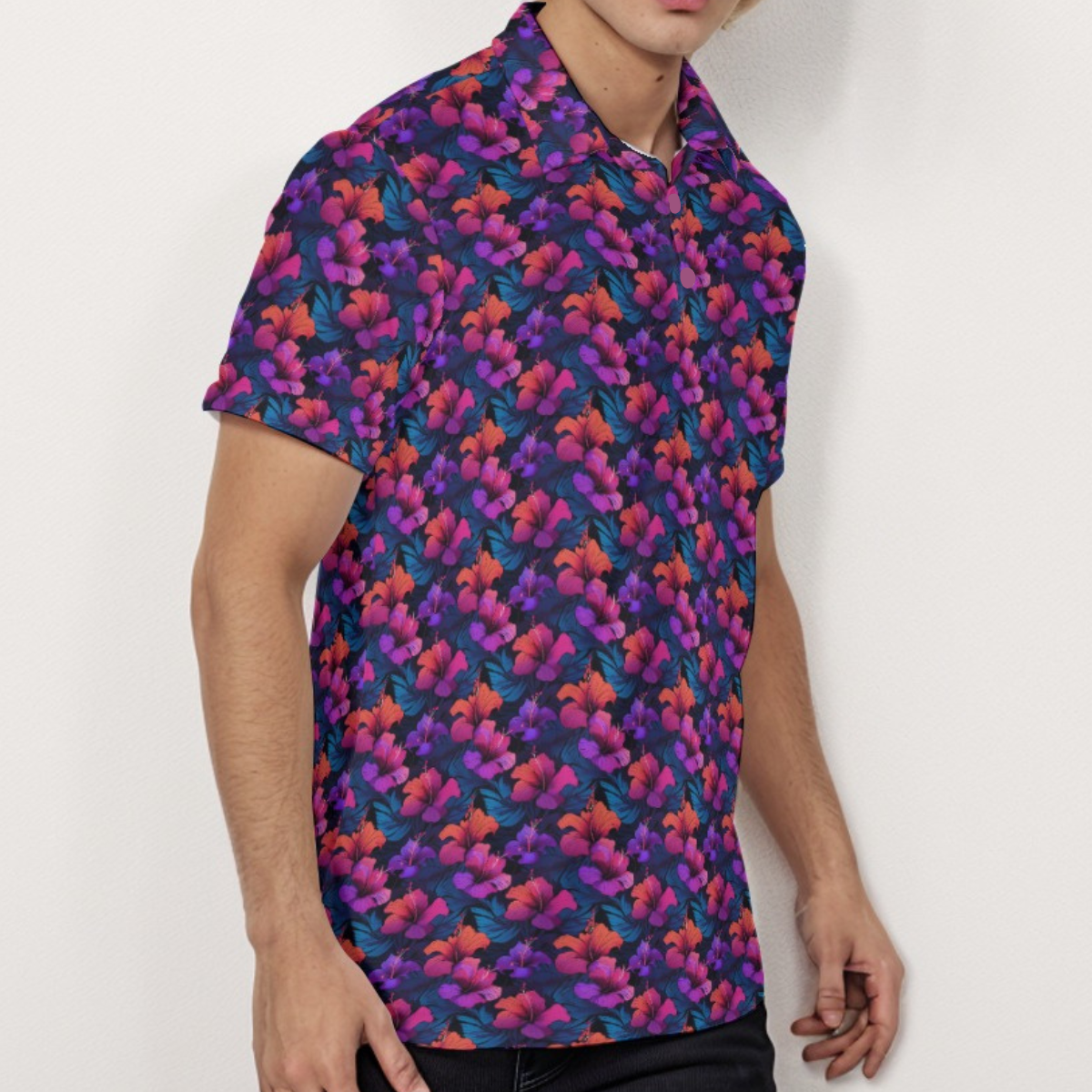 Hibiscus Vibes - Men's Polo Shirt